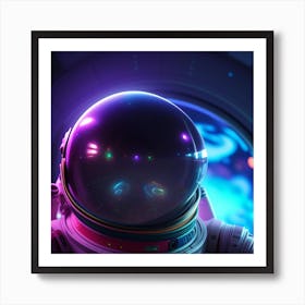 Space Astronaut Art Print