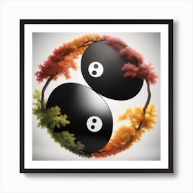 Yin Yang 3 Art Print