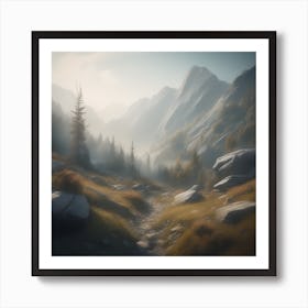 Mountain Landscape 20 Art Print