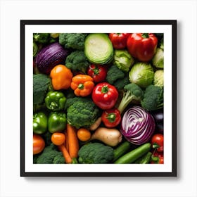 Colorful Vegetables 4 Art Print