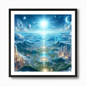 City In The Sky 5 Art Print