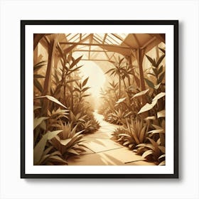 Garden In The Sun Art Print