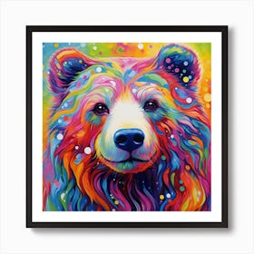 Rainbow Bear Art Print