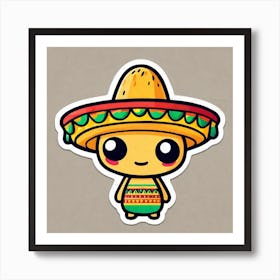 Mexican Sticker 4 Art Print