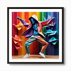 Origami Dancer 98 Art Print