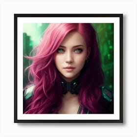 Tech Toned Glamour Art Print