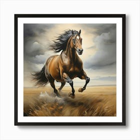 Horse Running 1 Art Print