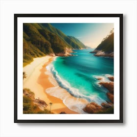 Sunset Beach - Beach Stock Videos & Royalty-Free Footage Art Print