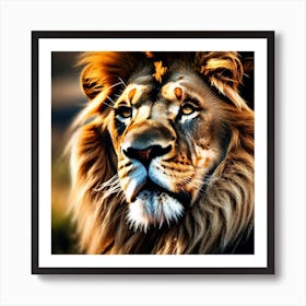 Lion Portrait 9 Art Print