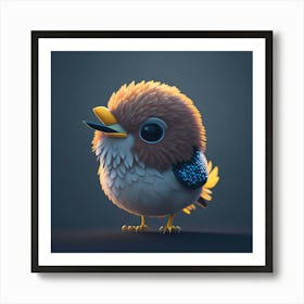 Cute Tiny Bird (48) Generative Ai Standard Scale 8 00x Art Print