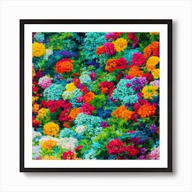 Colorful Flowers 1 Poster