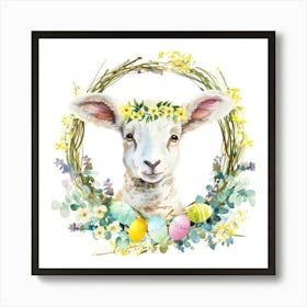 Easter Lamb Art Print