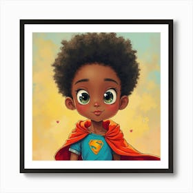 Afro American Super Action Figure Poster