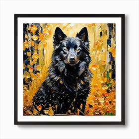 Autumn Dog Art Print