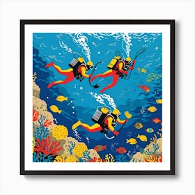 GREEK SPONGE DIVERS Art Print