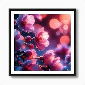 Sakura flowers 1 Art Print