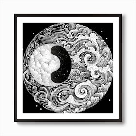 Yin Yang Symbol 43 Art Print