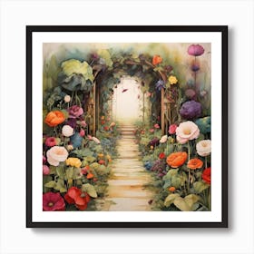 Garden Path 1 Art Print