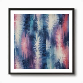 Blue And Purple Abstract Painting Art Print