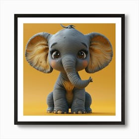 Baby Elephant 4 Art Print