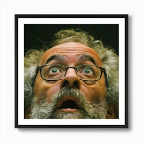 Surprised Man Art Print