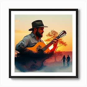 Acoustic Guitar 10 Art Print