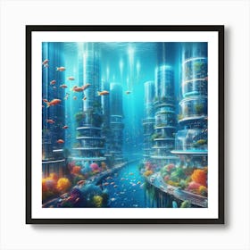 Underwater City 1 Art Print