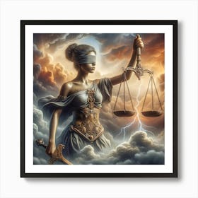 Lady Justice Art Print