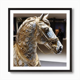 Gold Horse Art Print