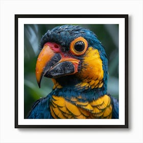 Blue And Yellow Parrot Art Print