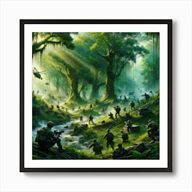 Jungle Warfare 1 Art Print