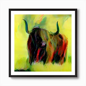 Highland Cow Art Print