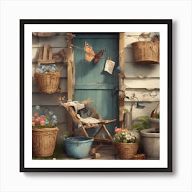 Garden Scene 1 Art Print