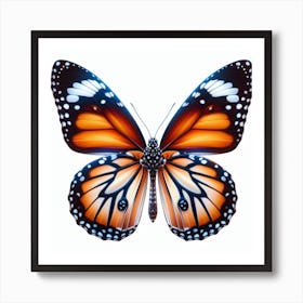 Butterfly of Danaus plexippus Art Print