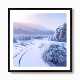 Winter Landscape 60 Art Print