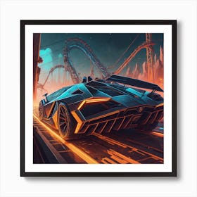 Futuristic Car Art Print