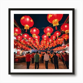 Chinese Lanterns Art Print