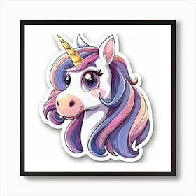 Unicorn Sticker 2 Art Print