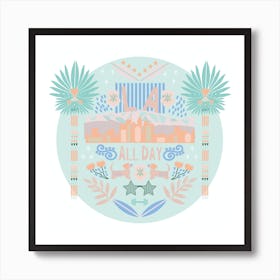 LA All Day Art Print