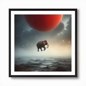 Elephant In The Sky 5 Art Print