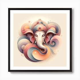 "Divine Whorls of Ganesha" is an enchanting piece that combines the spiritual symbolism of Ganesha with a modern, abstract aesthetic. The deity is presented in a soft, pastel palette, with swirls that evoke a dreamy, calming atmosphere. This artwork is ideal for contemporary interiors, blending spiritual elements with modern design. The gentle curves and soothing colors make it a perfect addition to a living space or a serene retreat, inviting introspection and peace. This piece is a celebration of tradition in a fresh, vibrant form, appealing to those who seek a blend of the sacred and the stylish. Bring "Divine Whorls of Ganesha" into your space to create an oasis of tranquility and inspiration. Art Print