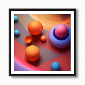 Luminogram Geometric Shapes Art Print