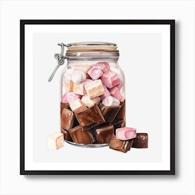 Jar Of Marshmallows 8 Art Print