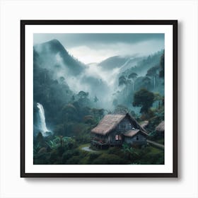 House In The Jungle Art Print