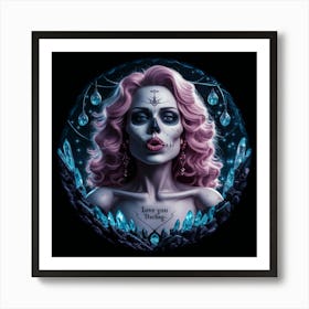 Love you Darling Halloween Art Print