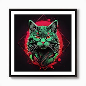 Neo cat Art Print