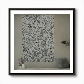 Abstract Swirls Art Print