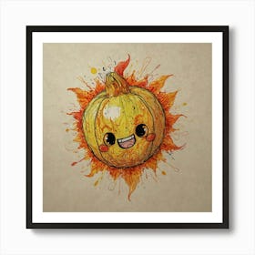 Pokemon Pumpkin Art Print