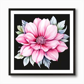 Dahlia Flower 12 Art Print