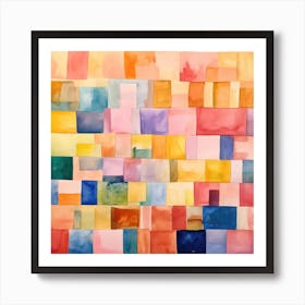 Abstract Squares 2 Art Print